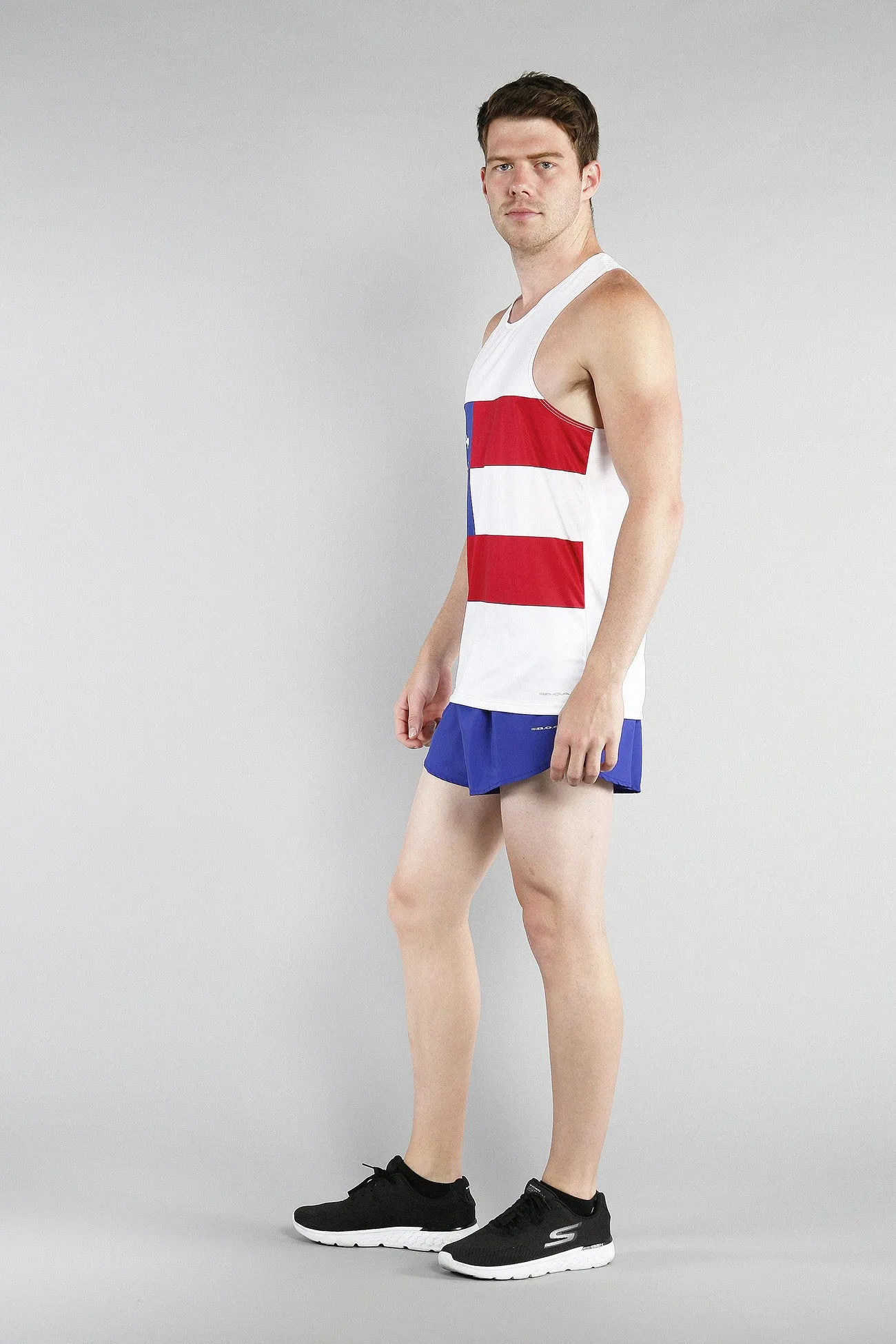 Men's Printed Singlet- Georgia