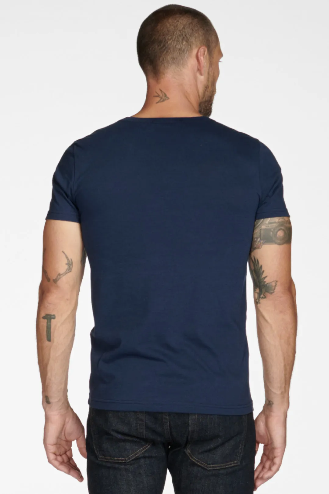 Men's Tri-Blend Cross V-Neck Tee