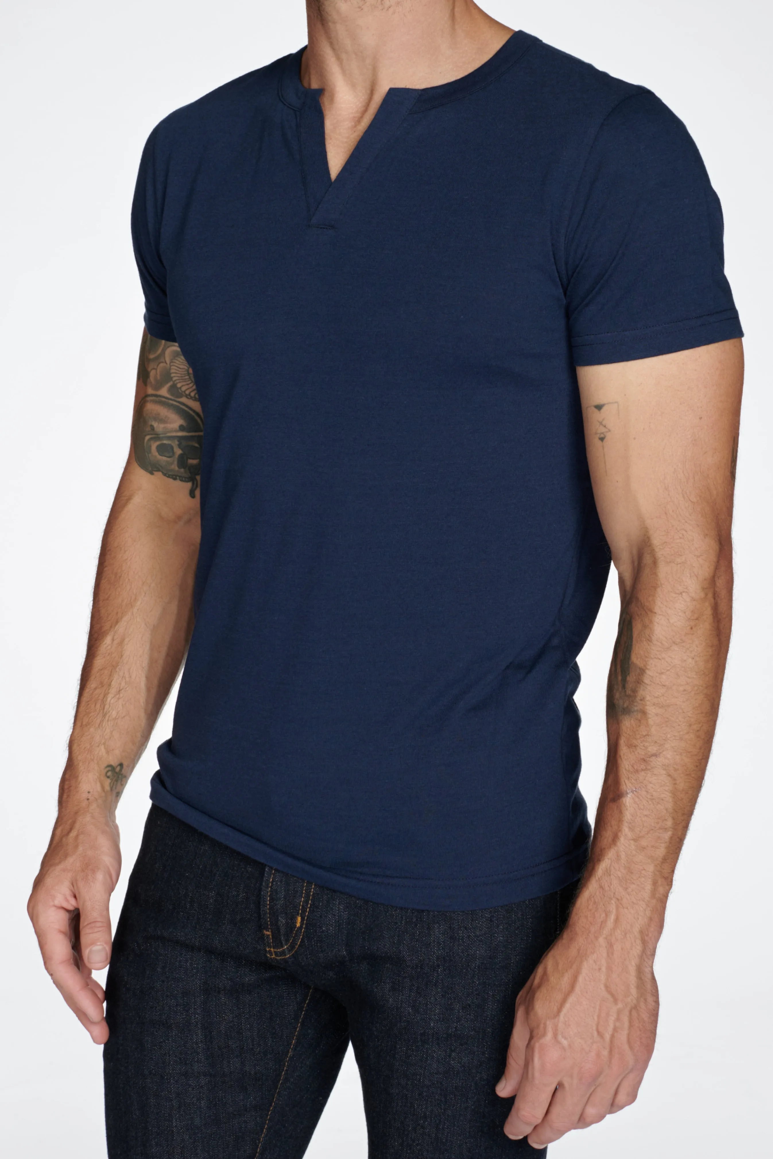 Men's Tri-Blend Cross V-Neck Tee