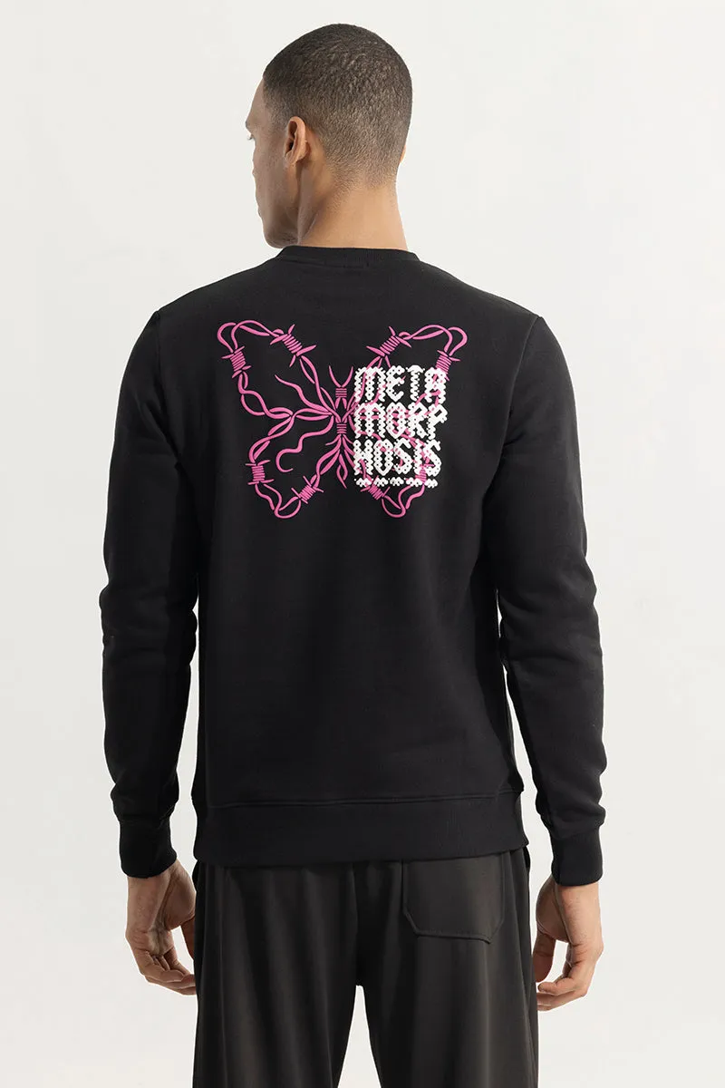 Metamorphosis Black Sweatshirt