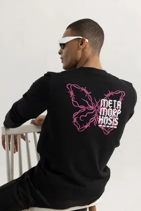 Metamorphosis Black Sweatshirt