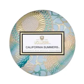 Mini Decorative Tin Candle, California Summers | Voluspa