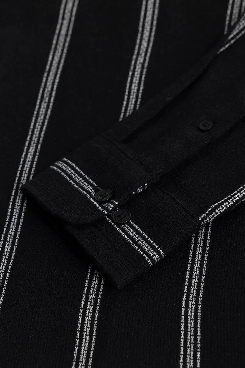 Mod Stripe Black Shirt