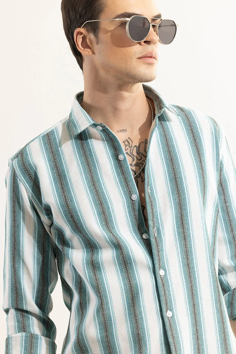 Mod Stripe Green Shirt