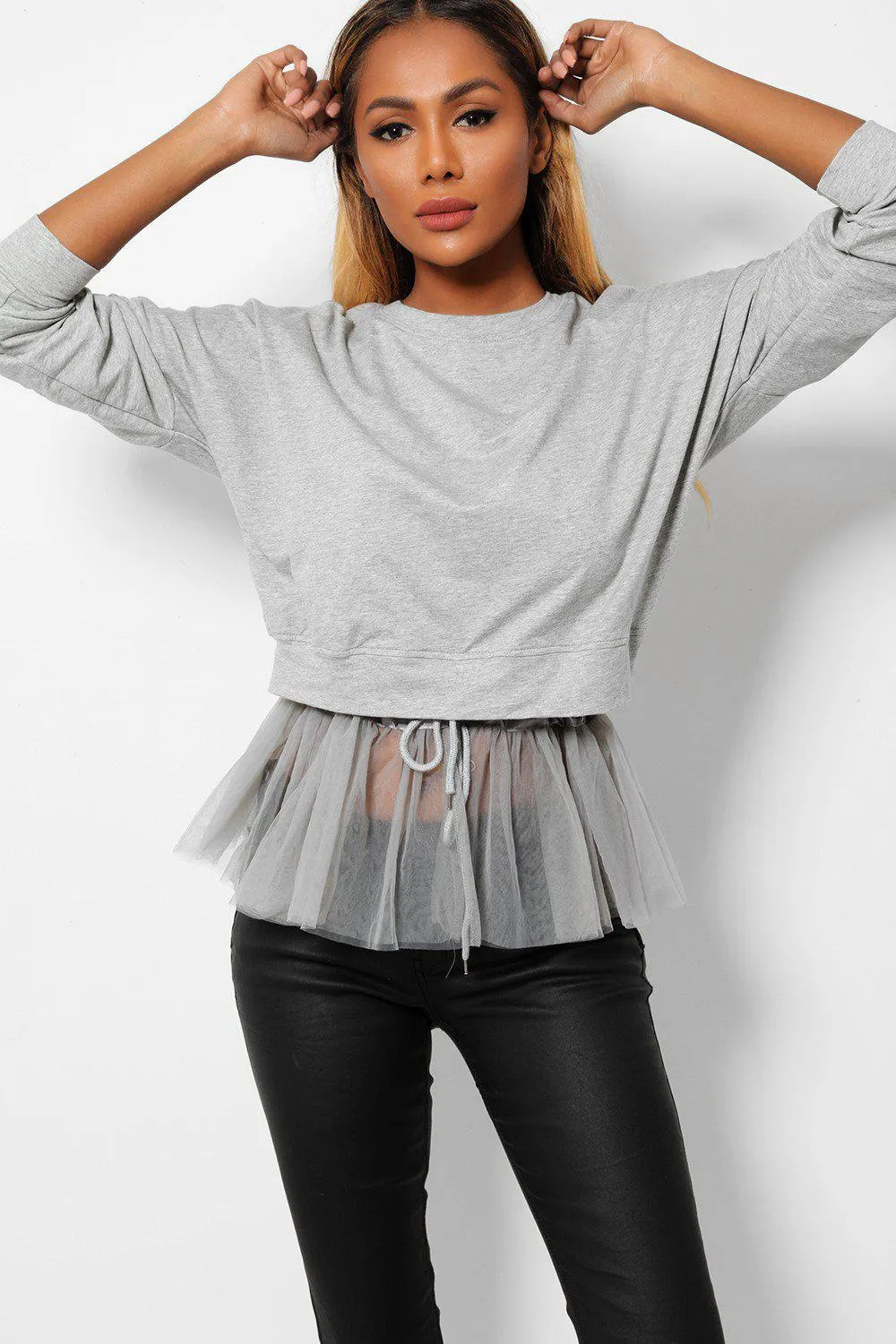 Net Frill Hem Top