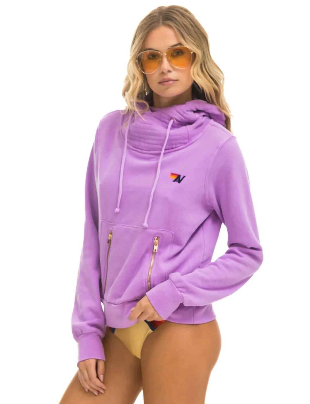 Ninja Pullover Hoodie, Neon Purple