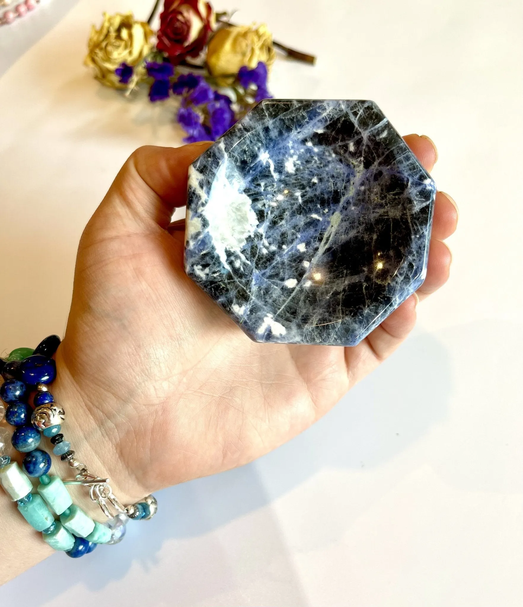 Octagon Sodalite Dish