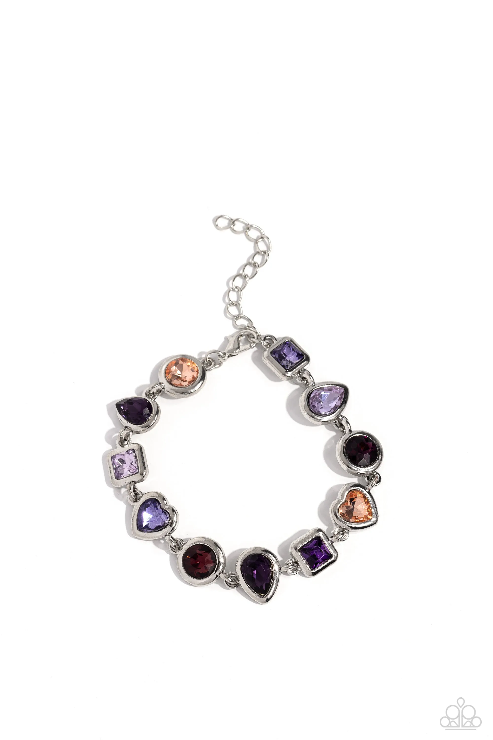 Paparazzi Actively Abstract Purple Bracelet