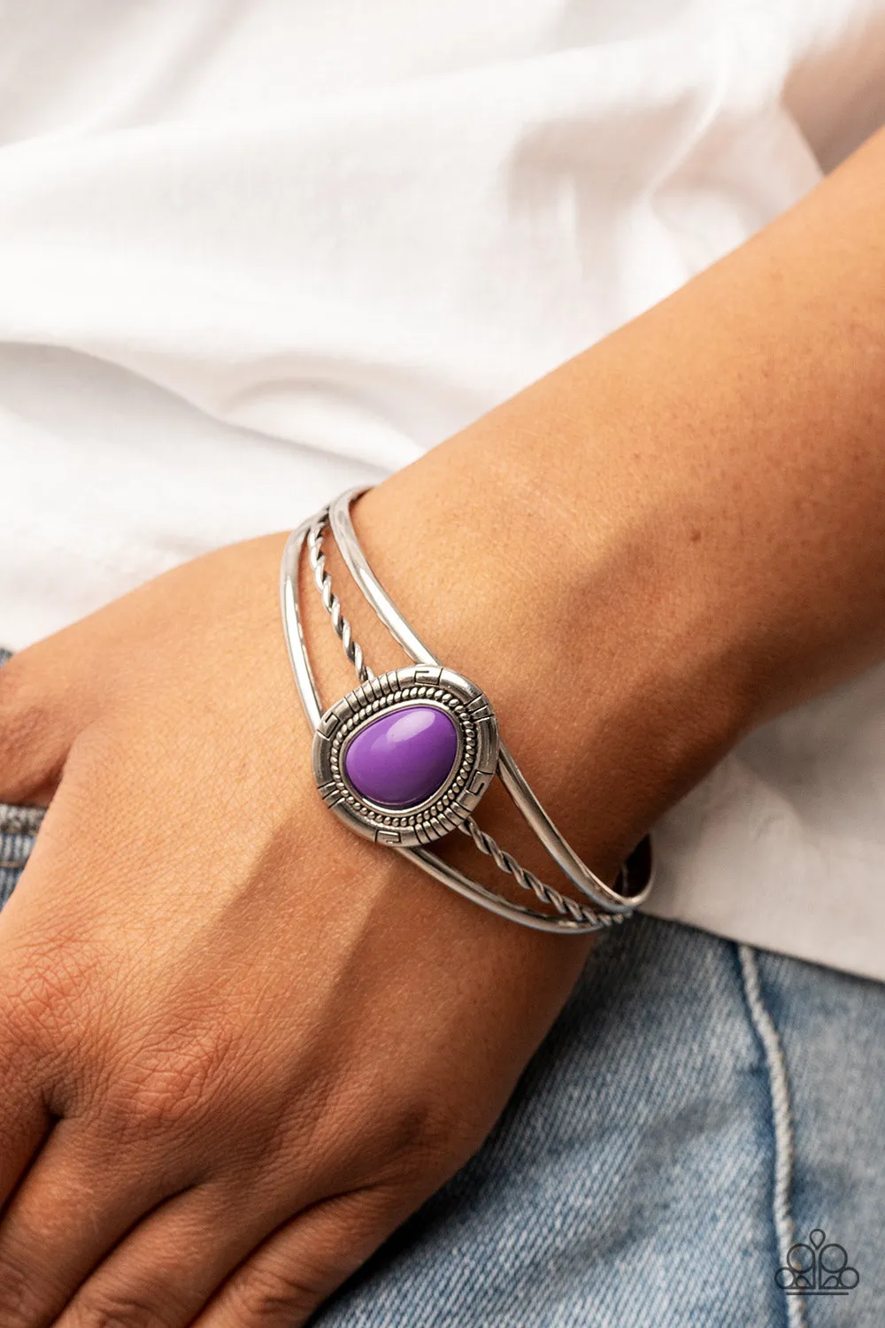 Paparazzi Ethereal Enthusiast - Purple Cuff Bracelet