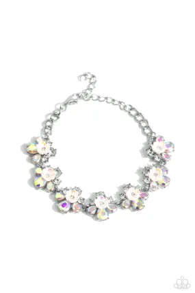 Paparazzi Floral Frenzy White Bracelet