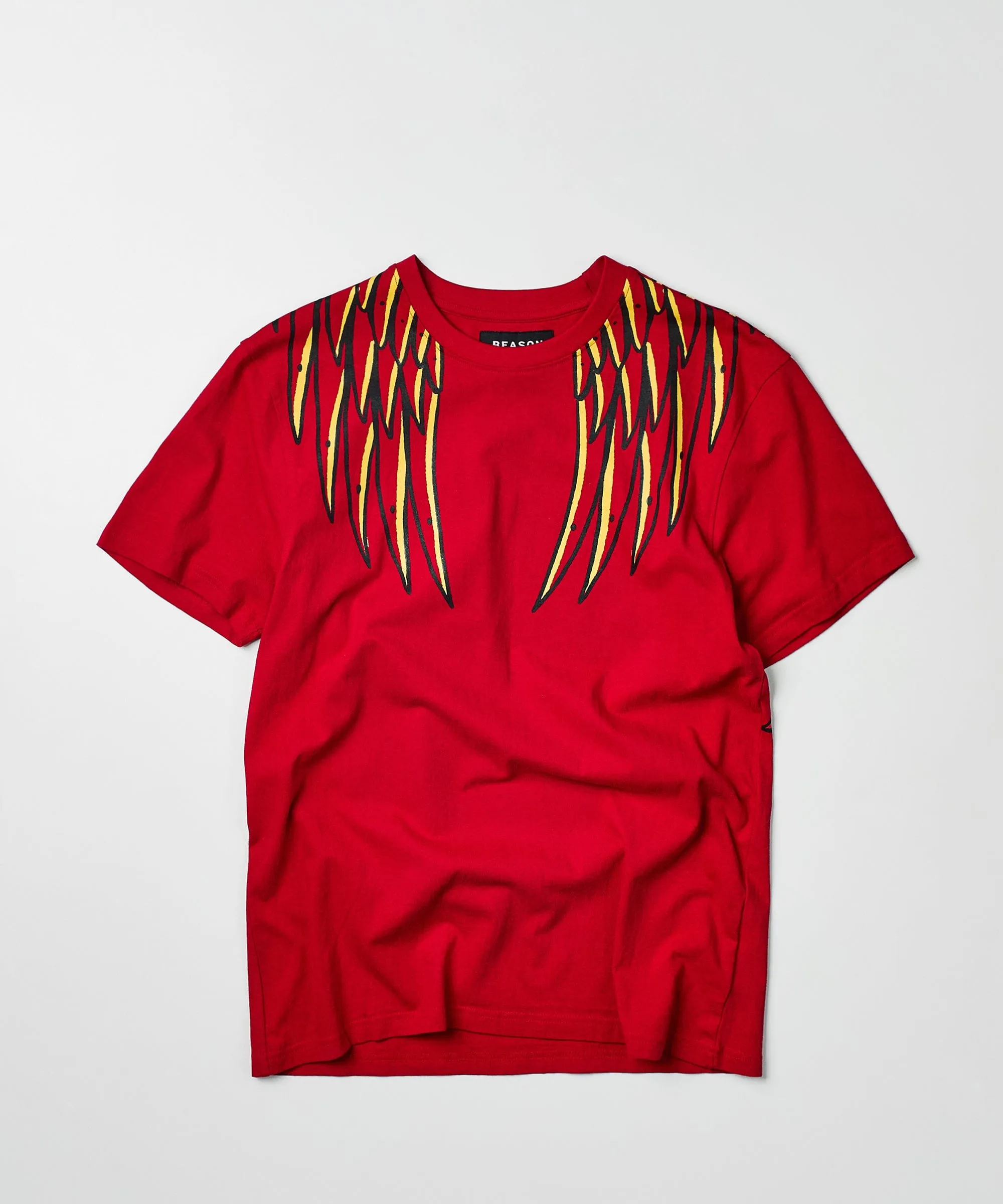 Phoenix Short Sleeve Graphic Print Tee - Red