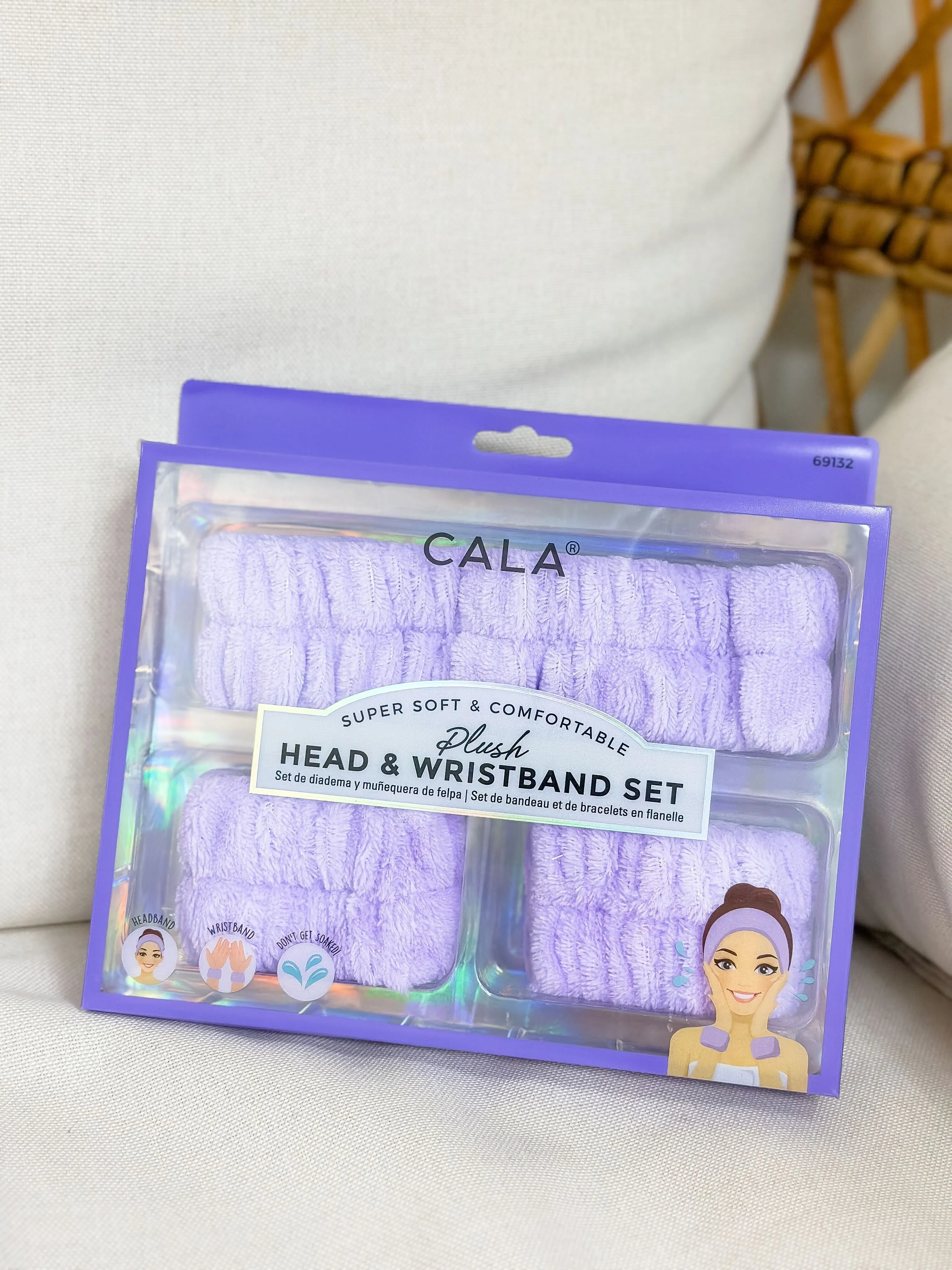 Plush Head & Wristband Set - Purple