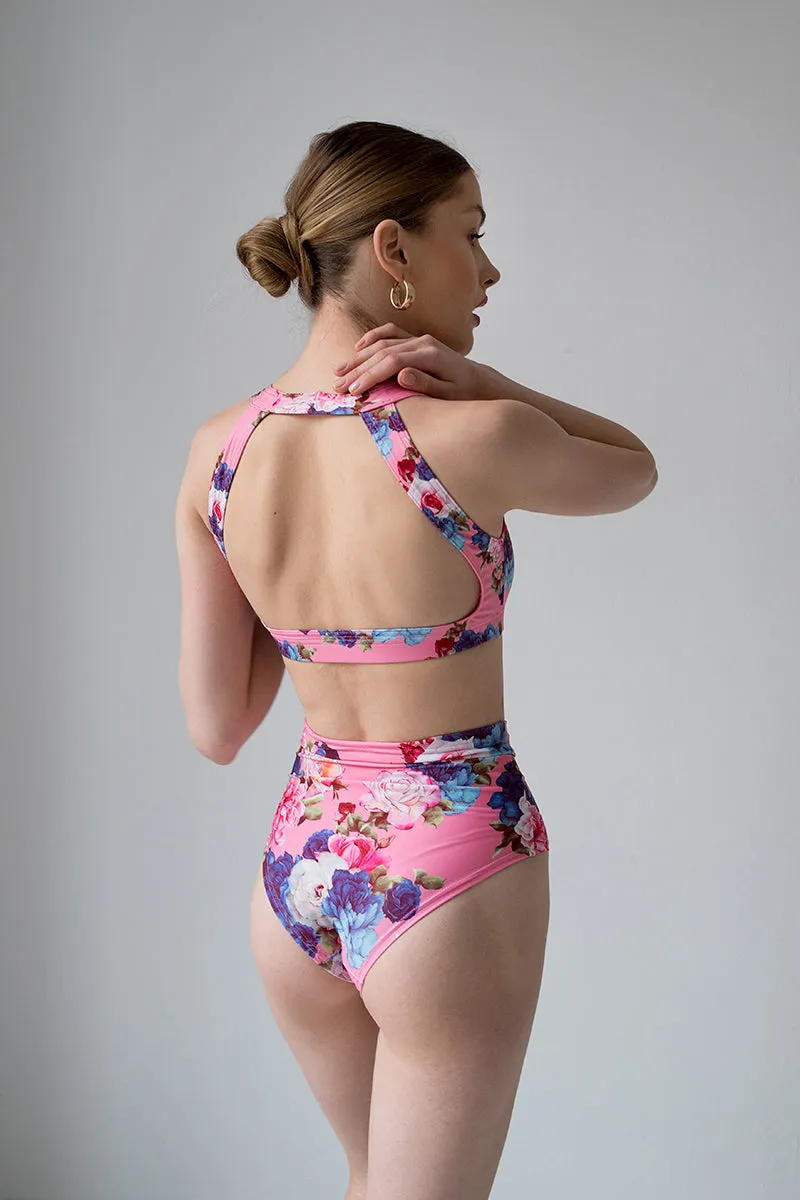 Pole Addict Openback Top - Peony