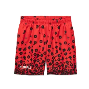 Purple Brand Scattered Monogram All-Around Short (High Risk Red)