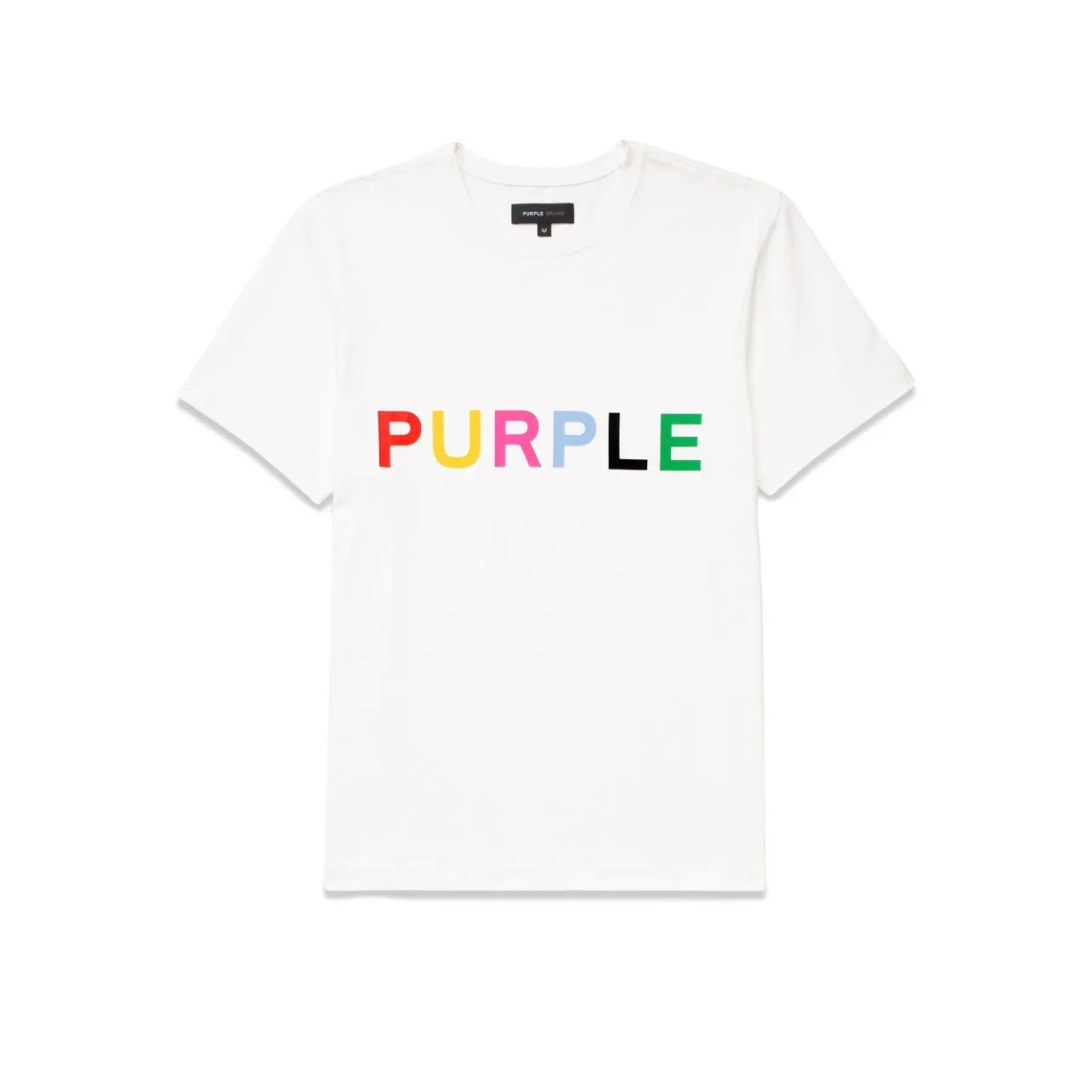 Purple Brand Textured Multi Color White S/S Tee