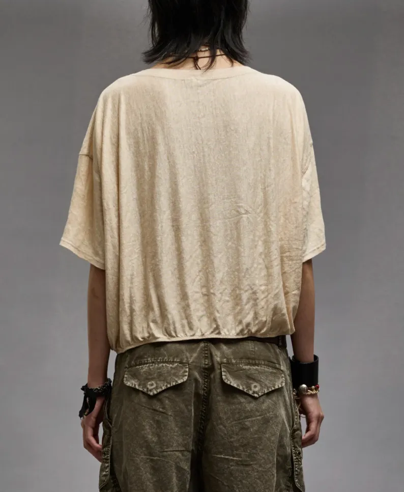 R13 :: Gathered Hem V Neck Tee