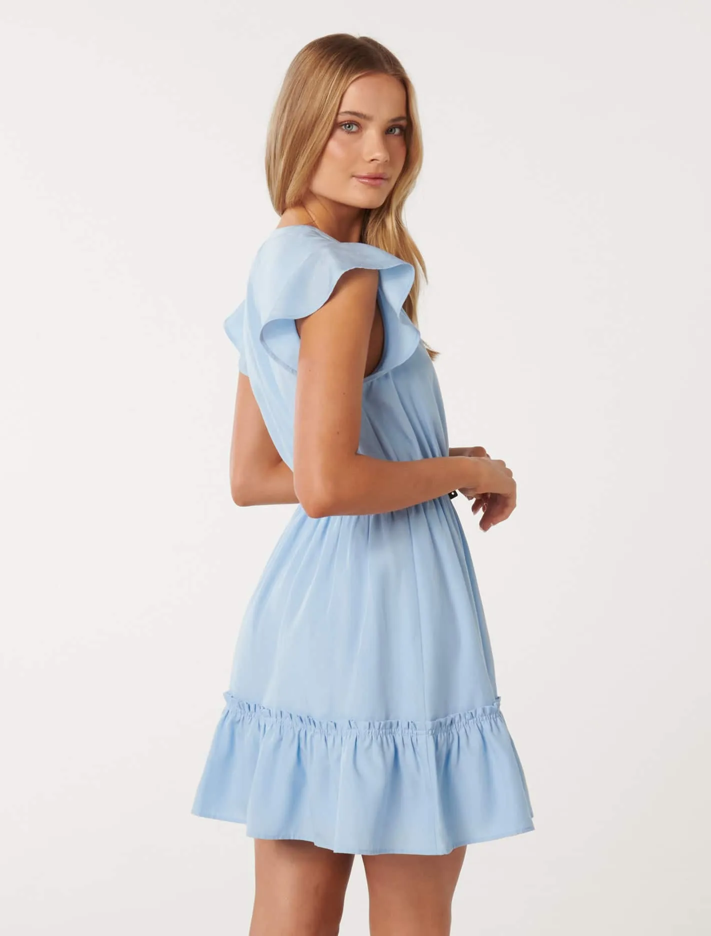 Rahnee Frill Hem Mini Dress