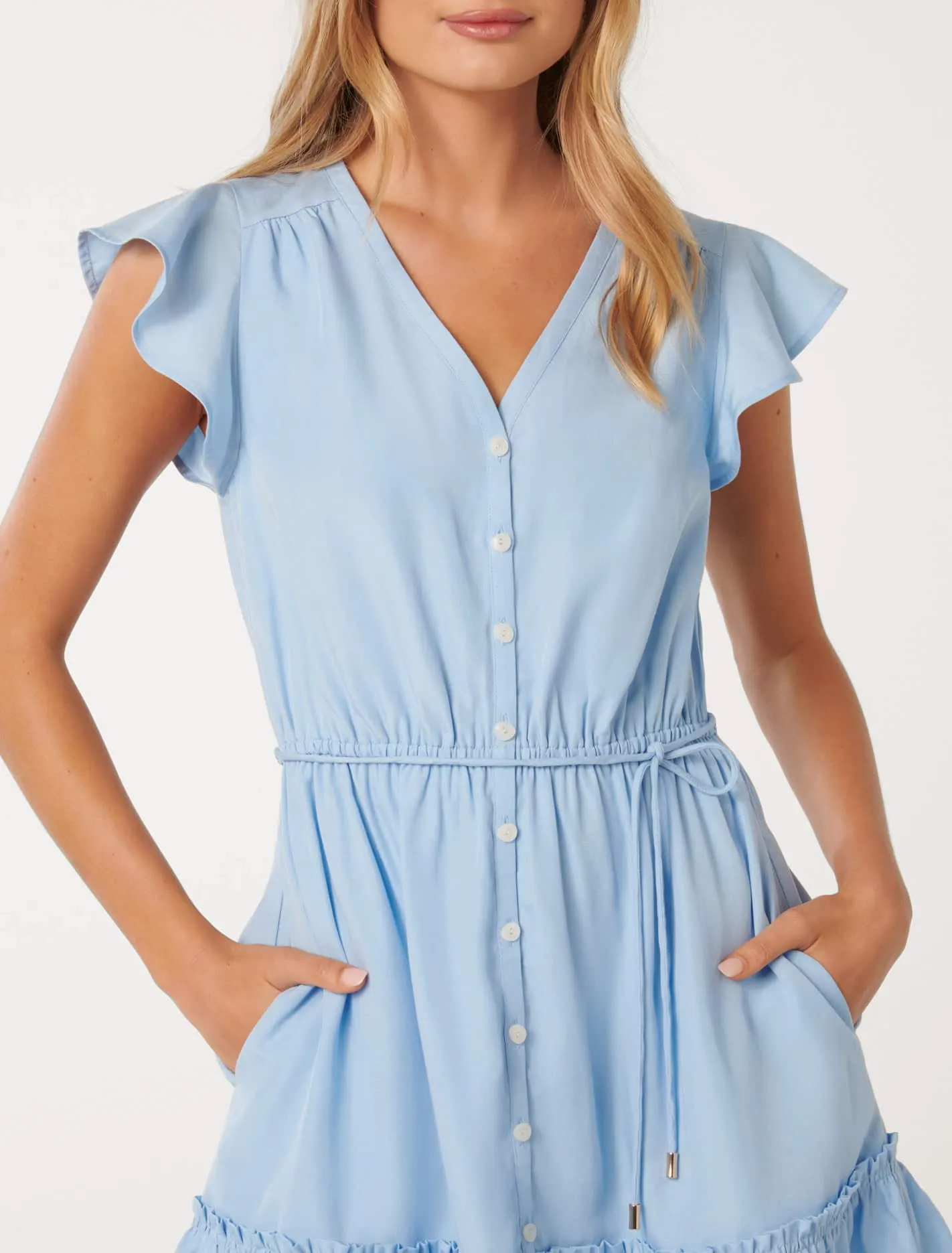 Rahnee Frill Hem Mini Dress