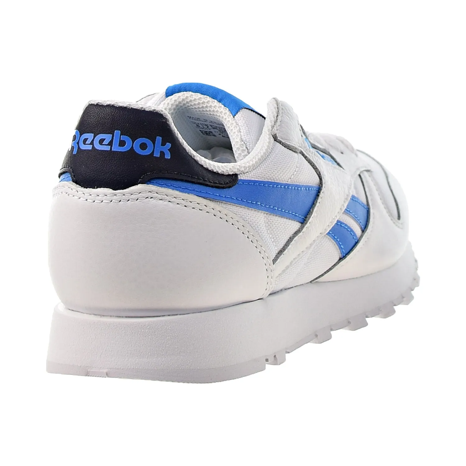 Reebok Classic Leather Men's Shoes White-Horizon Blue-Vector Navy