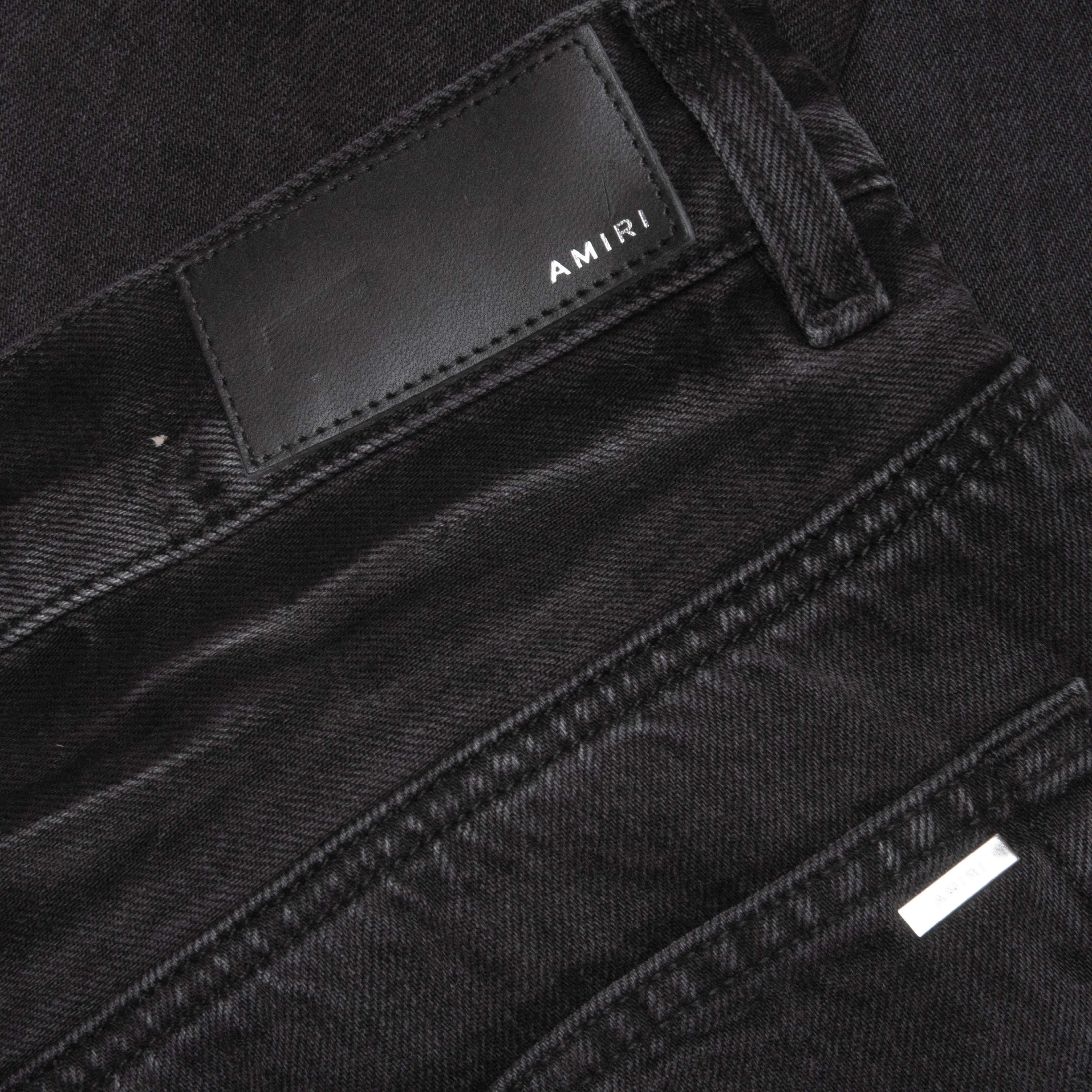 Release Hem Straight Jean - Faded Black