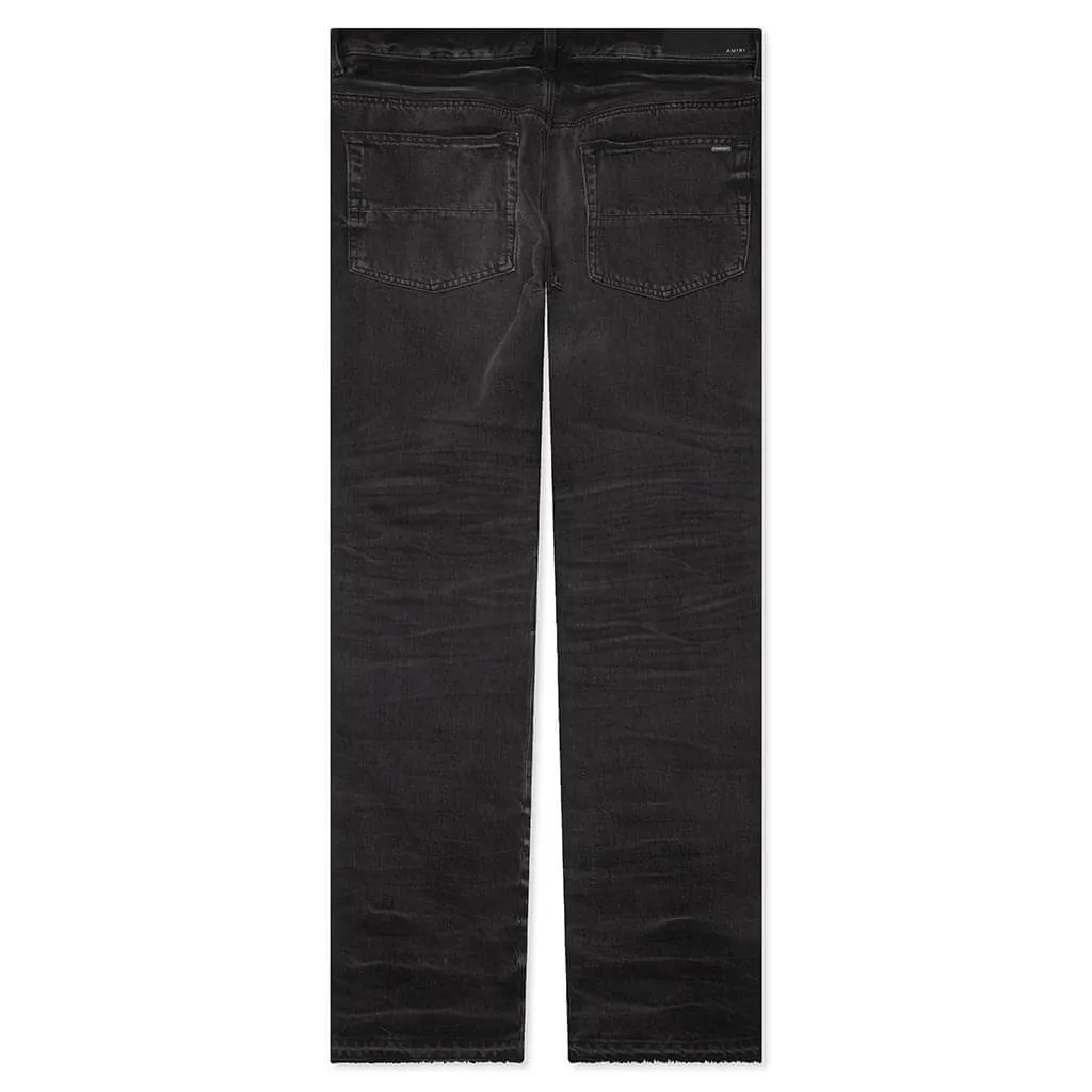 Release Hem Straight Jean - Faded Black