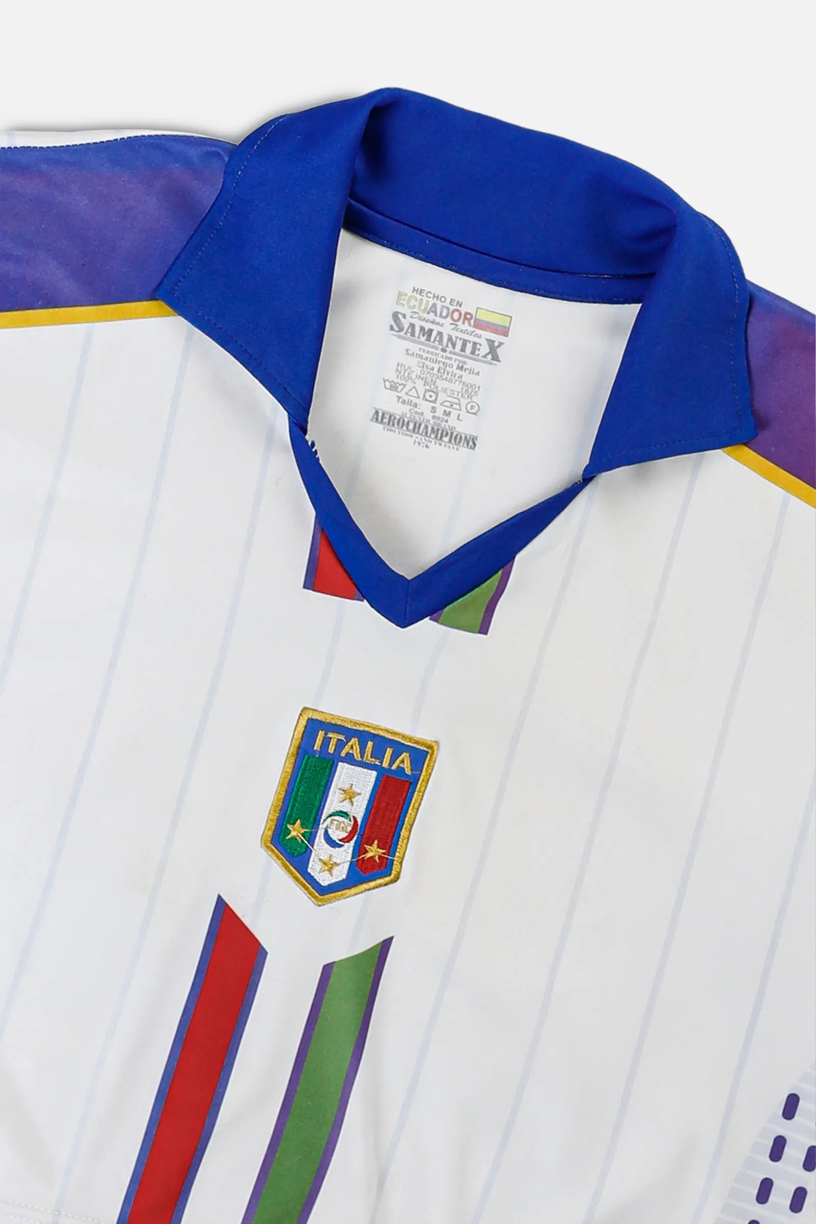 Rework Crop Italy Soccer Jersey - L