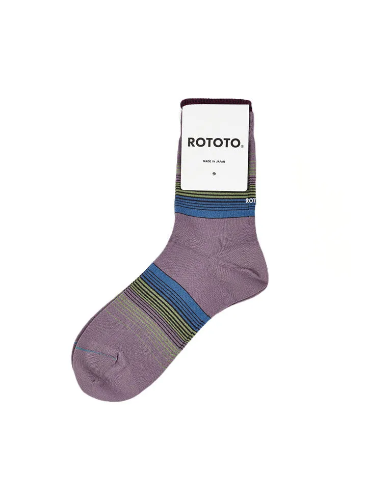 Rototo Four Stripe Light Purple