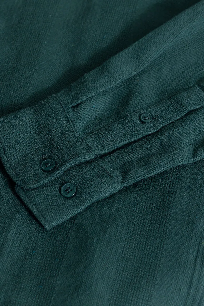 Self Stripe Green Shirt