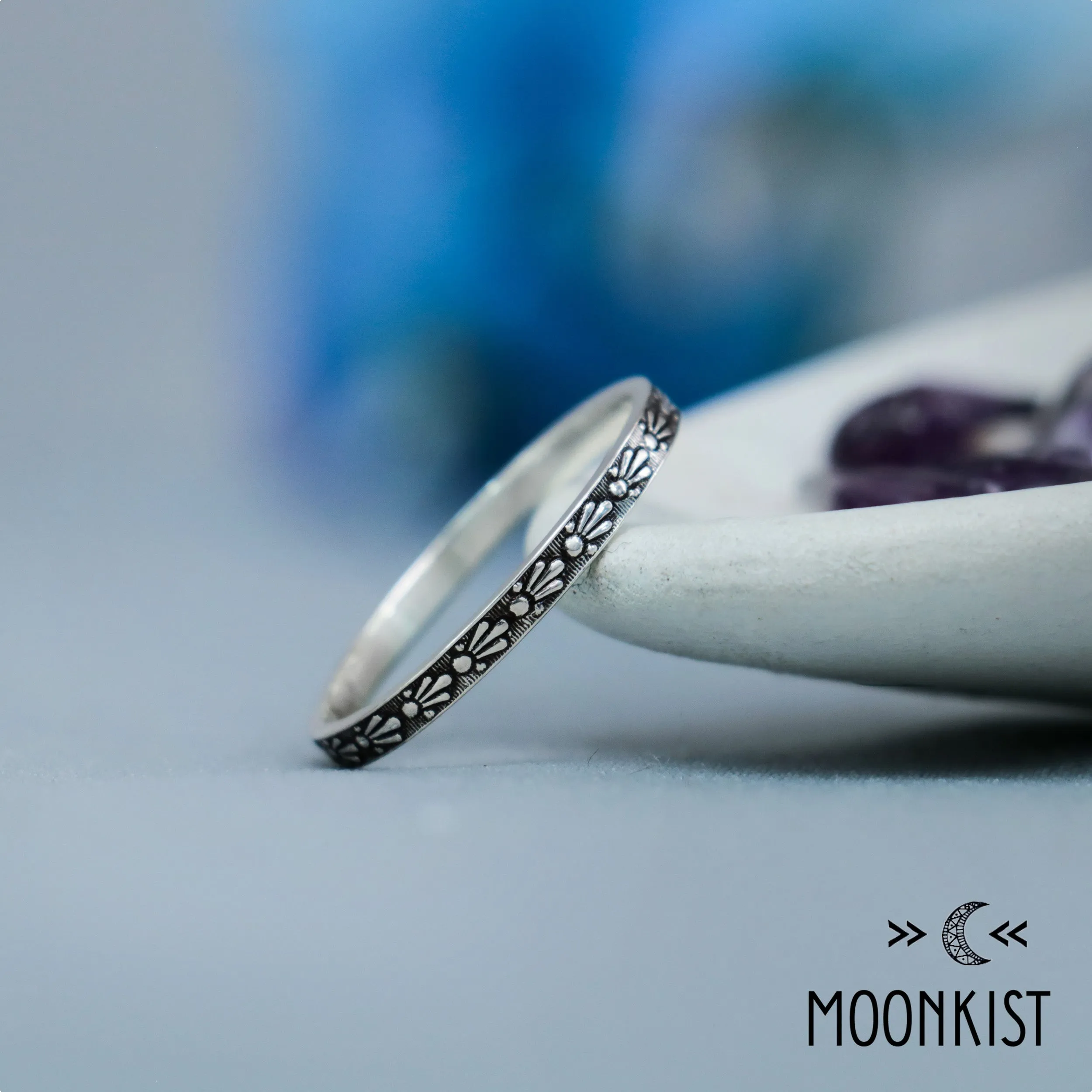 Silver Comet Midi Ring Celestial Pinky Ring | Moonkist Designs