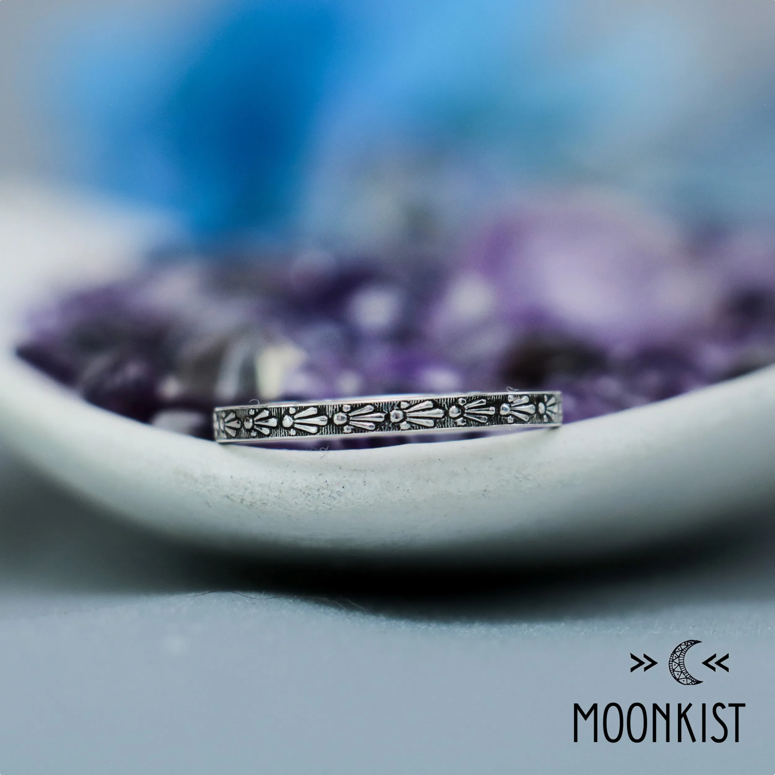 Silver Comet Midi Ring Celestial Pinky Ring | Moonkist Designs