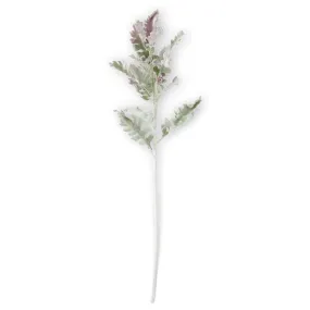 Soft Green w/Purple Tips Dusty Miller Stem - 30.5 inch