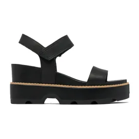 Sorel Joanie IV Y Strap Wedge Sandal (Women) - Black/Sea Salt