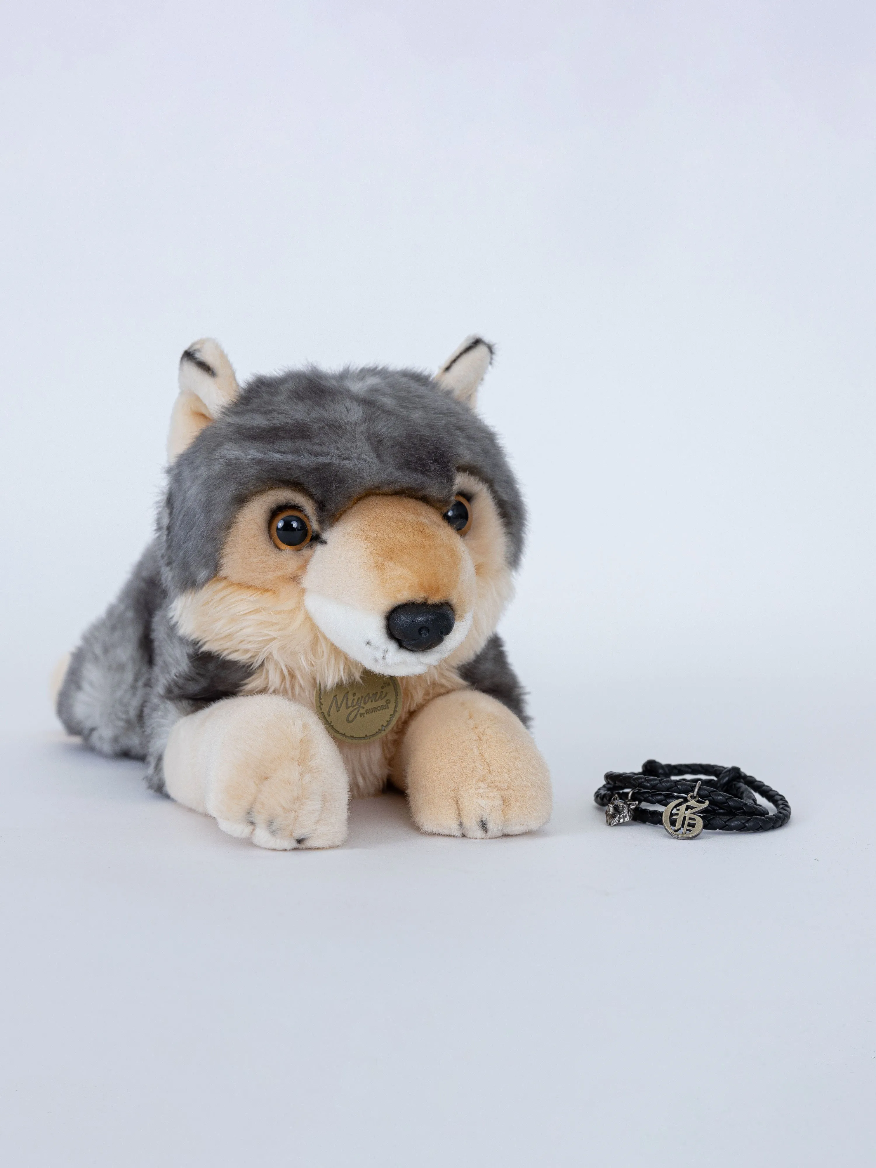 Spirit Wolf Stuffie With Bracelet