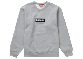 Supreme Box Logo Crewneck (FW22) Heather Grey