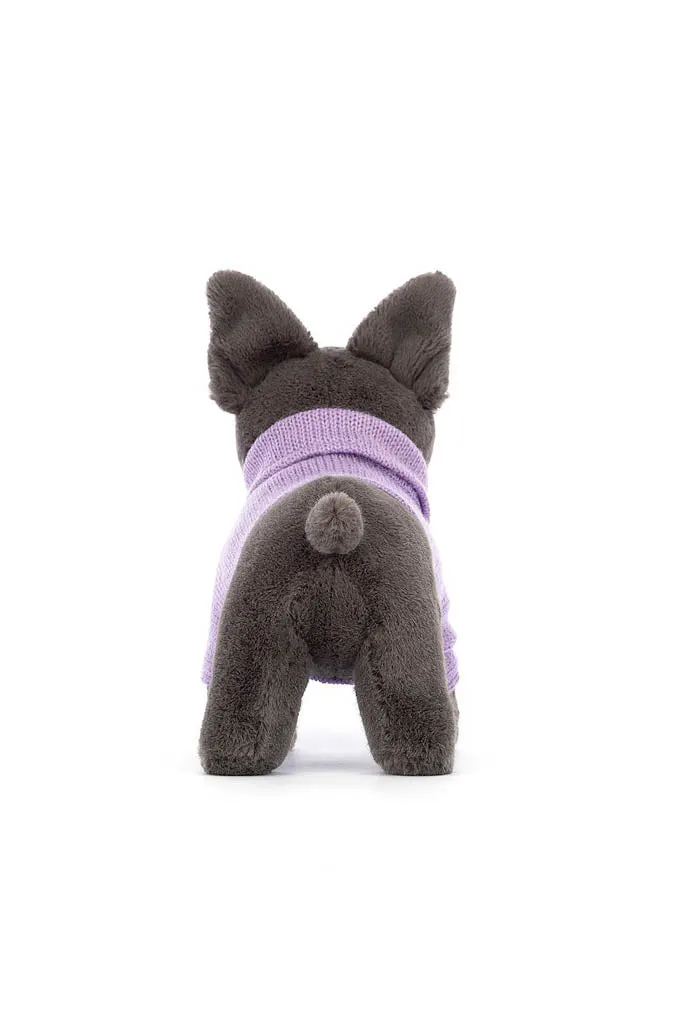 Sweater French Bulldog Purple