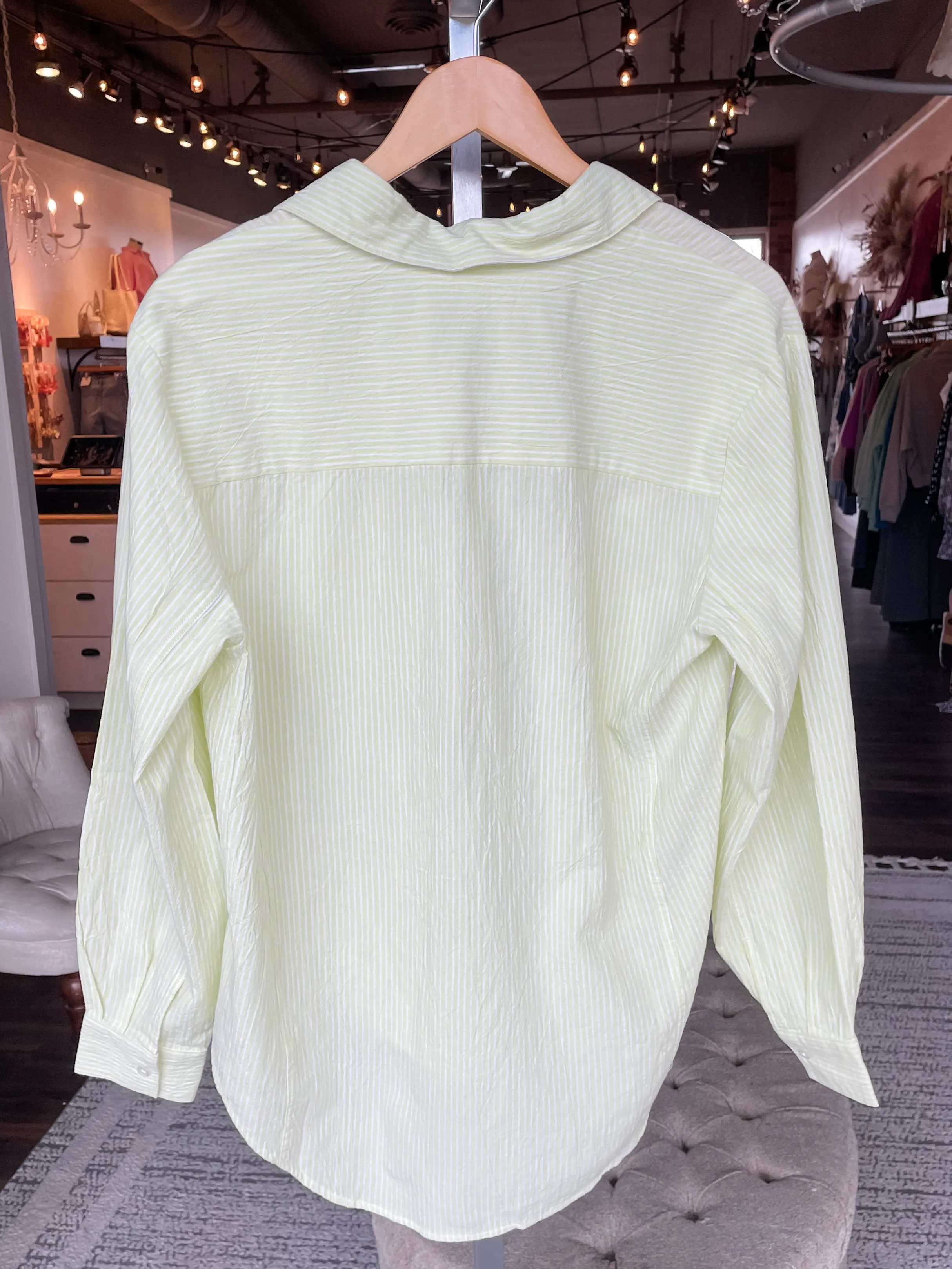 The Boyfriend Shirt- Lime