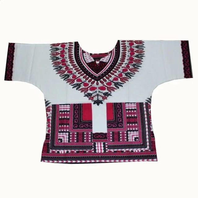 Unisex Stylish and Comfortable Dashiki Dress - Traditional African Clothing for Children in Soft Cotton Fabric