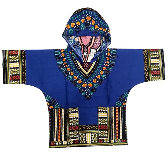 Unisex Stylish and Comfortable Dashiki Dress - Traditional African Clothing for Children in Soft Cotton Fabric