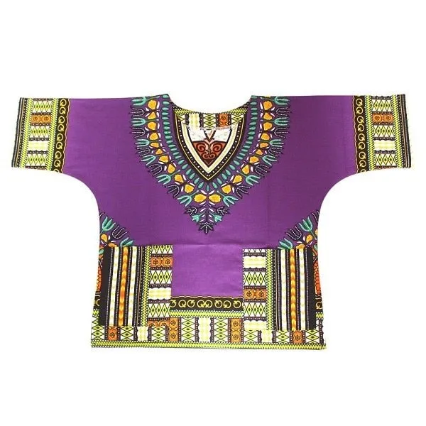 Unisex Stylish and Comfortable Dashiki Dress - Traditional African Clothing for Children in Soft Cotton Fabric