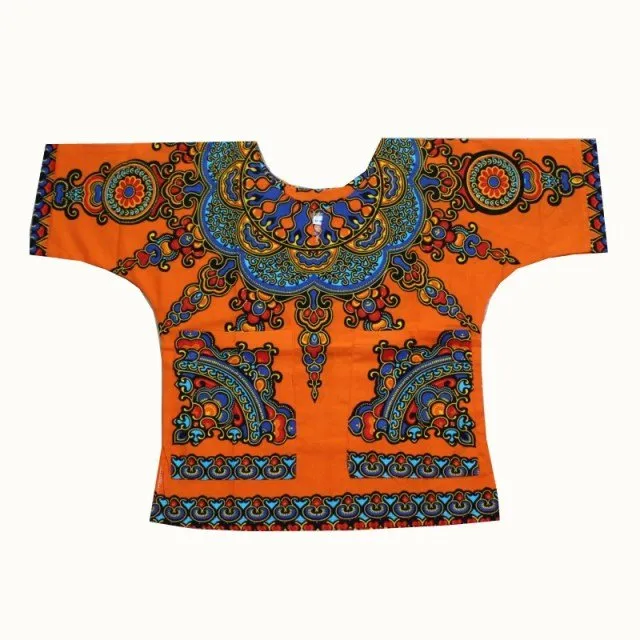 Unisex Stylish and Comfortable Dashiki Dress - Traditional African Clothing for Children in Soft Cotton Fabric