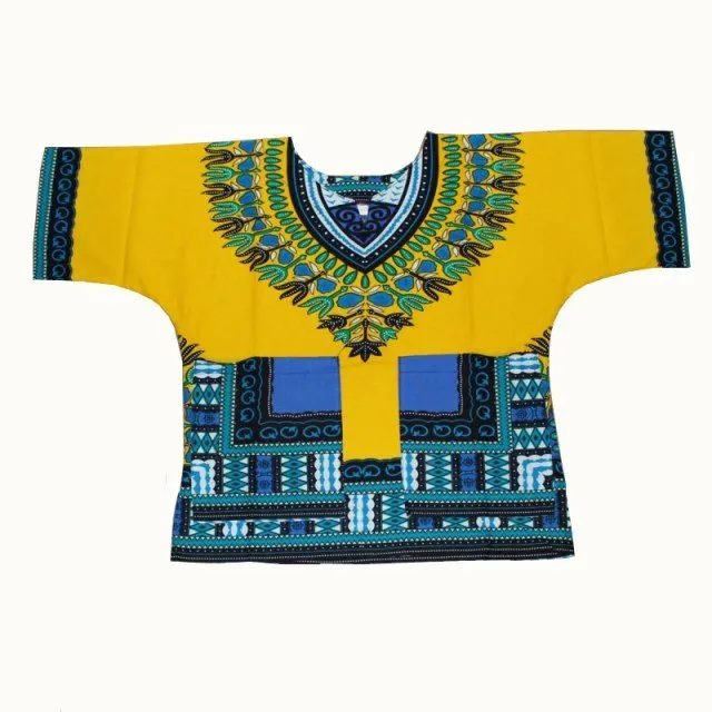 Unisex Stylish and Comfortable Dashiki Dress - Traditional African Clothing for Children in Soft Cotton Fabric