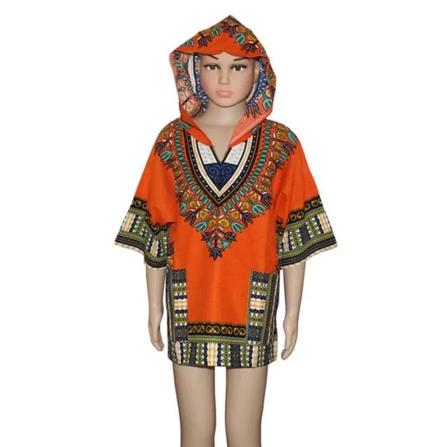 Unisex Stylish and Comfortable Dashiki Dress - Traditional African Clothing for Children in Soft Cotton Fabric