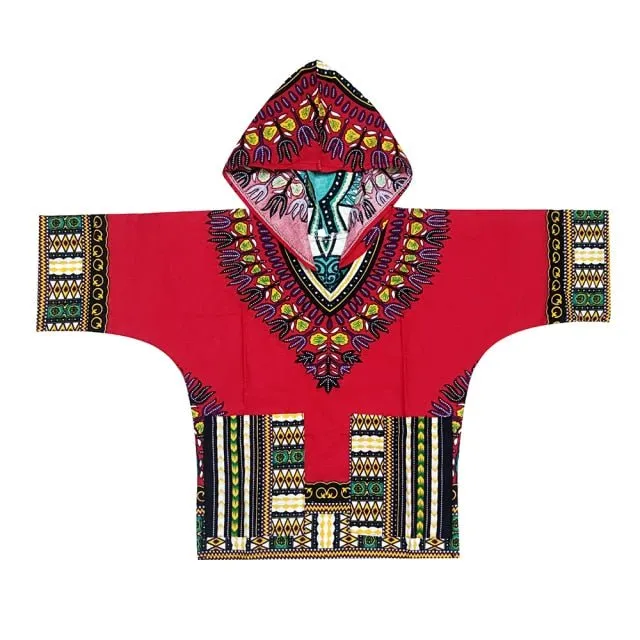 Unisex Stylish and Comfortable Dashiki Dress - Traditional African Clothing for Children in Soft Cotton Fabric