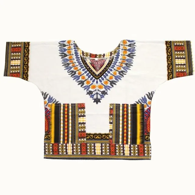 Unisex Stylish and Comfortable Dashiki Dress - Traditional African Clothing for Children in Soft Cotton Fabric