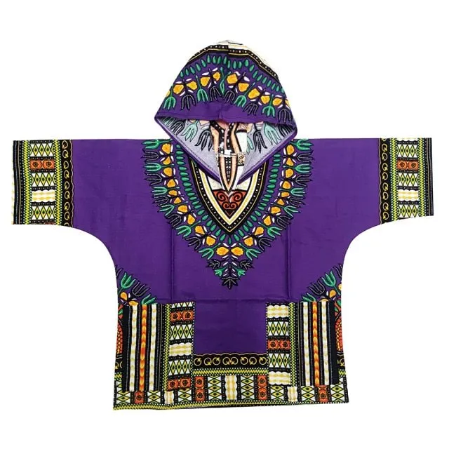 Unisex Stylish and Comfortable Dashiki Dress - Traditional African Clothing for Children in Soft Cotton Fabric