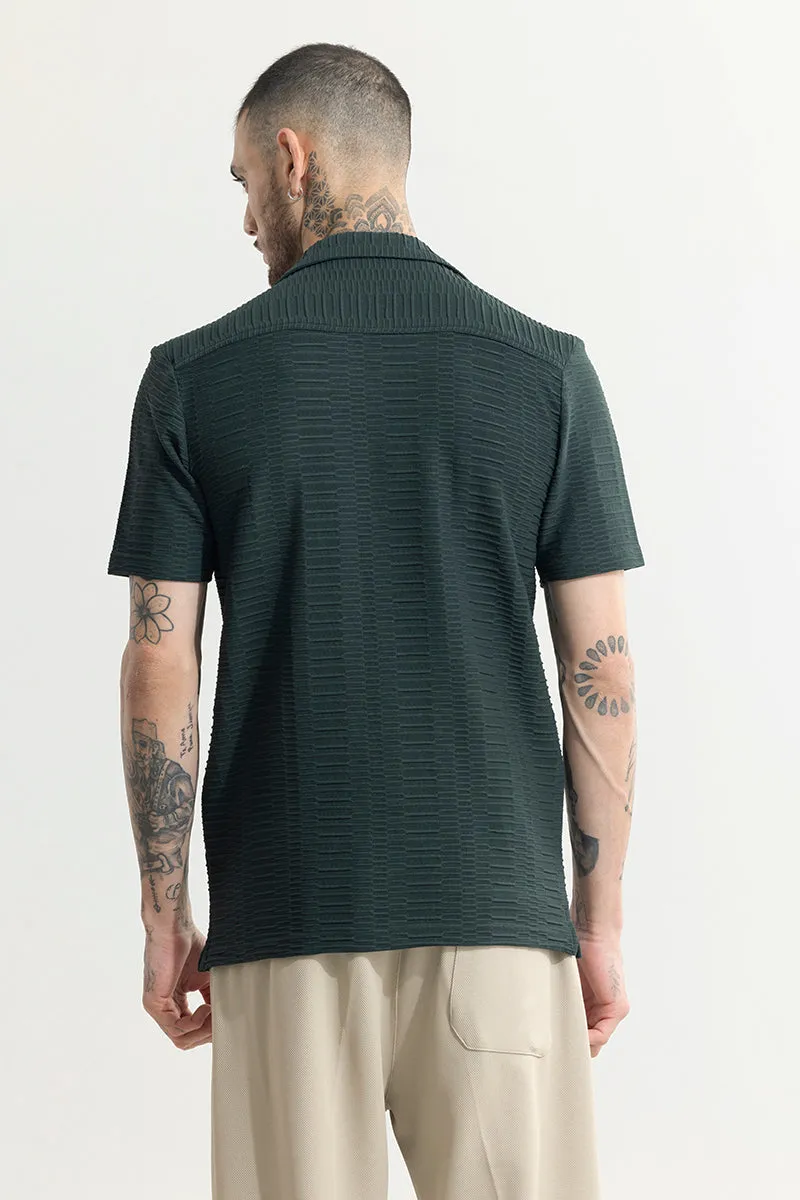 Varying Lines Green Shirt