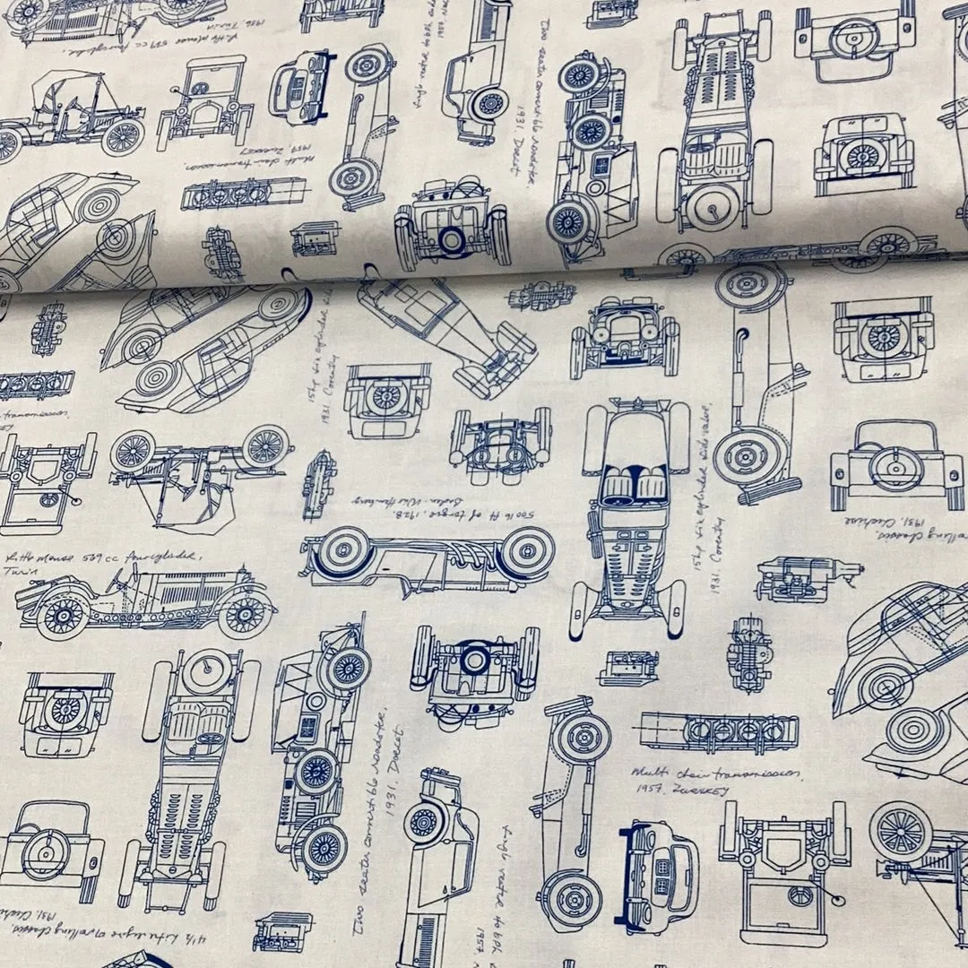 Vintage Blueprints #15674 by Savannah Lindsey | Robert Kaufman