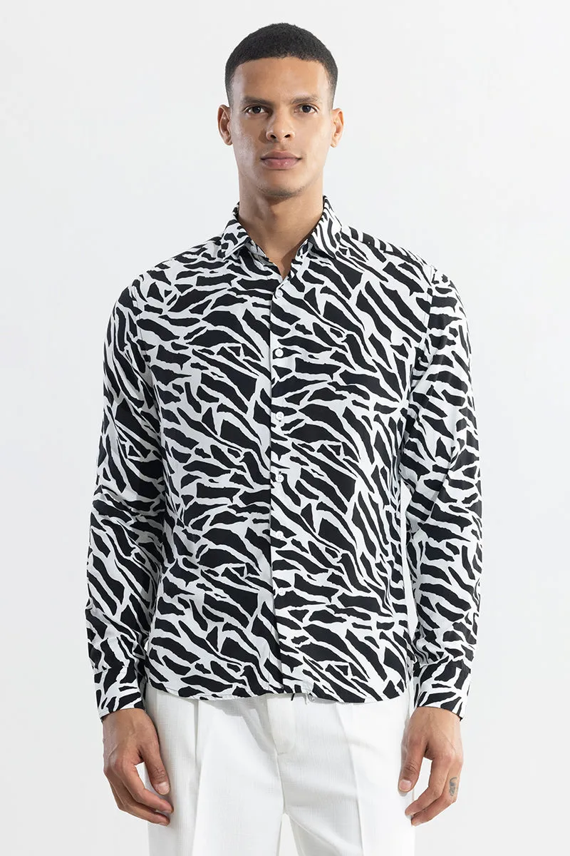 Vize Abstract White Shirt