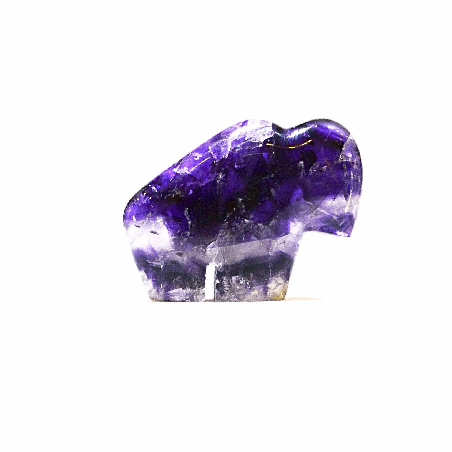 Wild Berry the Fluorite Buffalo carving