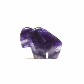 Wild Berry the Fluorite Buffalo carving